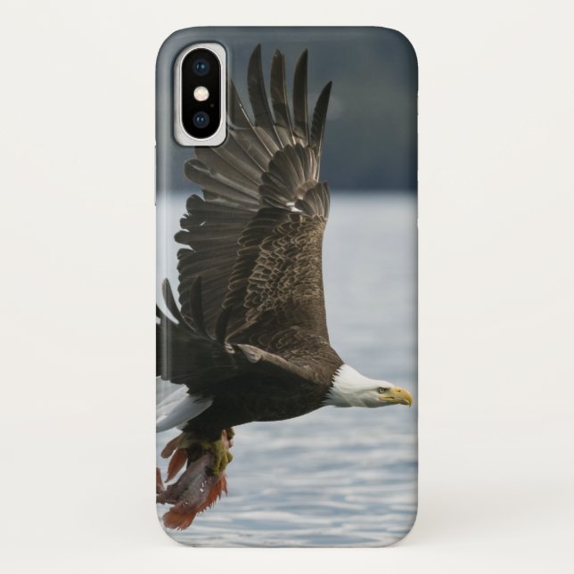 Coques Case-Mate iPhone Récupération du poisson d'aigle à tête blanche (Dos)