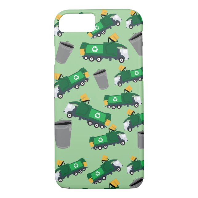Coques Case-Mate iPhone Recyclage Motif de camion-poubelle (Dos)