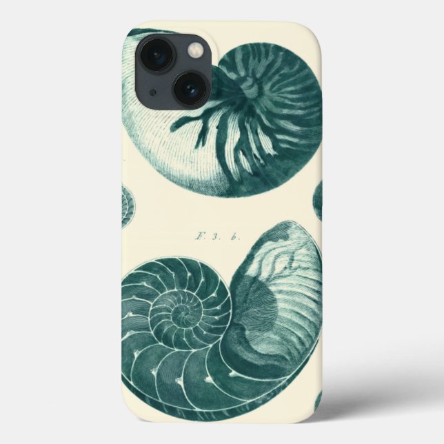 Coques Case-Mate iPhone Red and Green Seashell Art (Verso)