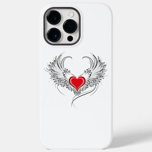 Coques Case-Mate iPhone Red Angel Coeur avec ailes (Verso)