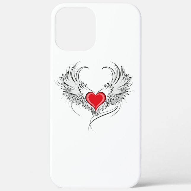Coques Case-Mate iPhone Red Angel Coeur avec ailes (Verso)