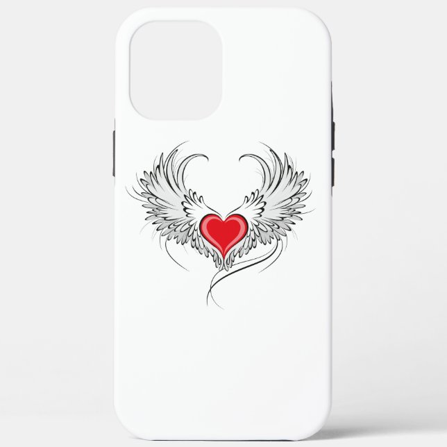 Coques Case-Mate iPhone Red Angel Coeur avec ailes (Verso)