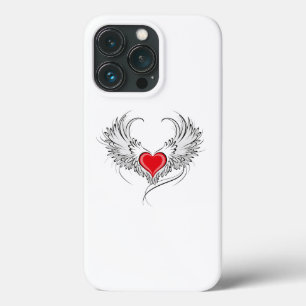Case-Mate iPhone Case Red Angel Coeur avec ailes