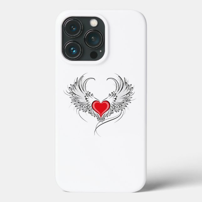 Coques Case-Mate iPhone Red Angel Coeur avec ailes (Verso)