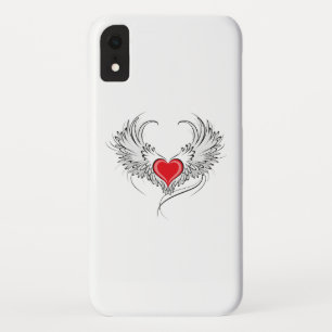 Case-Mate iPhone Case Red Angel Coeur avec ailes