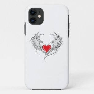 Case-Mate iPhone Case Red Angel Coeur avec ailes