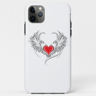 Case-Mate iPhone Case Red Angel Coeur avec ailes