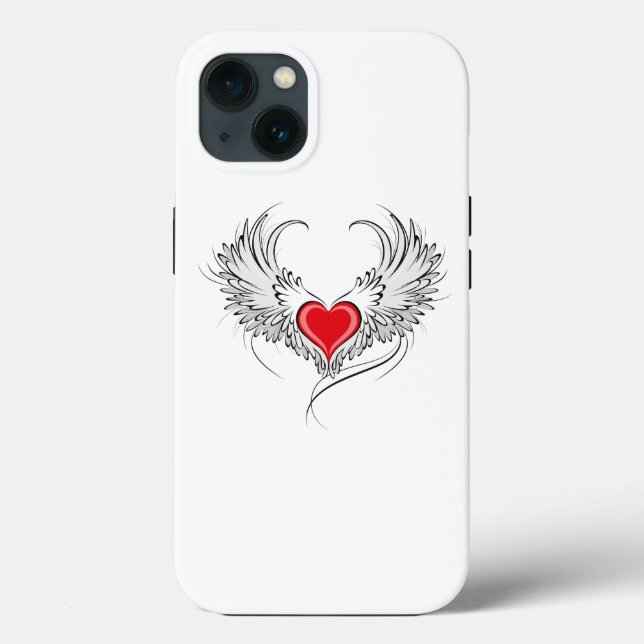 Coques Case-Mate iPhone Red Angel Coeur avec ailes (Verso)