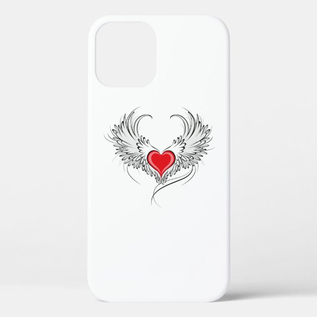 Coques Case-Mate iPhone Red Angel Coeur avec ailes (Verso)