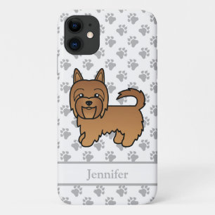 Case-Mate iPhone Case Red Australian Terrier Cute Cartoon Chien & Nom