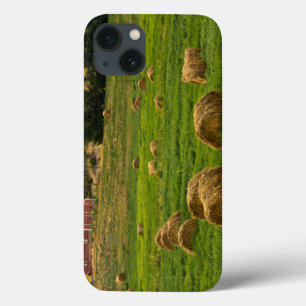 Coque Case-Mate iPhone Red Barn, hay bales, Albion, Palouse Area 2