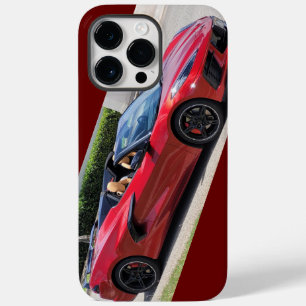 Coque Case-Mate iPhone Red Corvette c8, 2023, dossier téléphonique