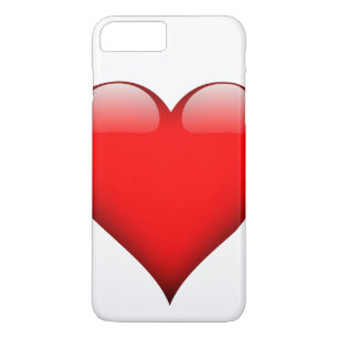 Coque iPhone 7 Plus Red Heart Love