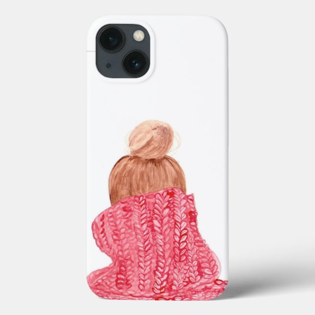 Coques Case-Mate iPhone Red Holiday/Winter Sweater iPhone Case (Verso)