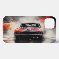 Red Muscle Car direction