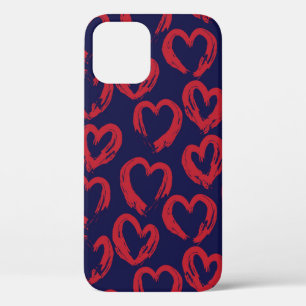 Case-Mate iPhone Case Red Navy Heart en forme de Valentine’s Day - sans