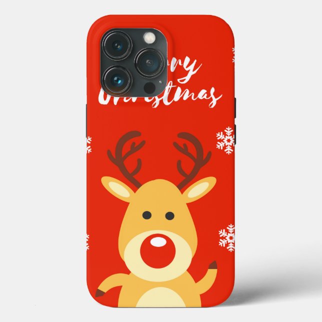 Coques Case-Mate iPhone Red nose deerb (Verso)