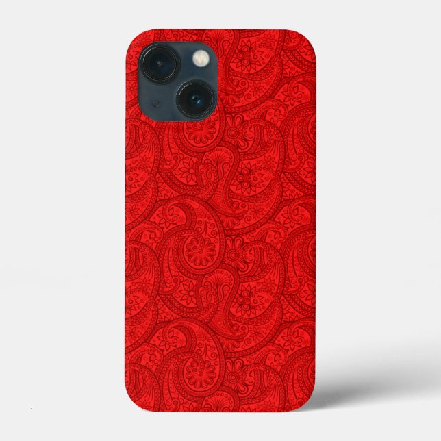 Coques Case-Mate iPhone Red Paisley (Verso)