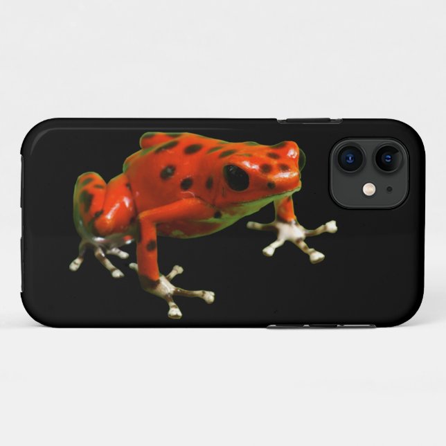 Coques Case-Mate iPhone Red Poison Dart Frog (Dos (Horizontal))