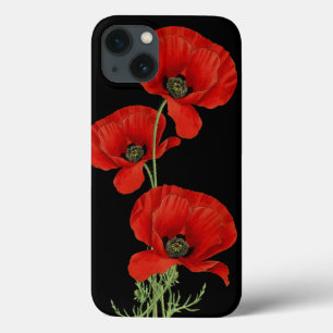 Case-Mate iPhone Case Red Poppies Vintage Botanique