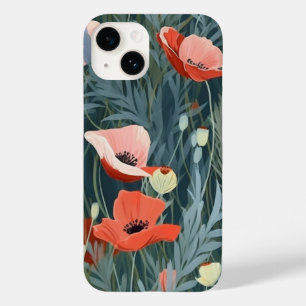 Coque Case-Mate iPhone Red Poppy Meadow