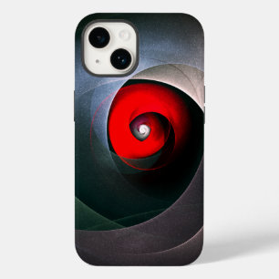 Coque Case-Mate iPhone Red Swirl Artistique moderne Art Abstrait Motif #1