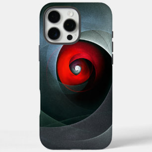 Coque iPhone 16 Pro Max Red Swirl Artistique moderne Art Abstrait Motif #1