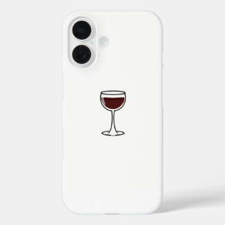 Coque Pour iPhone 16 Red Wine Glass