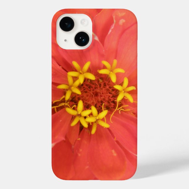 Coques Case-Mate iPhone Red Zinnia Macro (Verso)