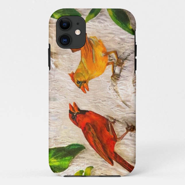 Coques Case-Mate iPhone Redbirds Chant d'amour (Dos)