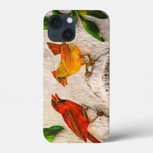 iPhone 13 Mini Case Redbirds Chant d'amour