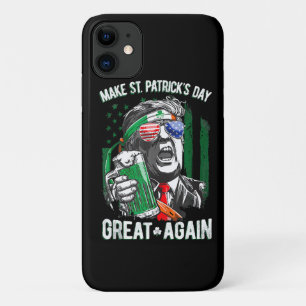 Case-Mate iPhone Case Refaire la Saint-Patrick Grande Encore Drôle Trump