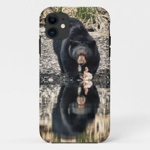 Coques Pour iPhone Reflets d'ours noir