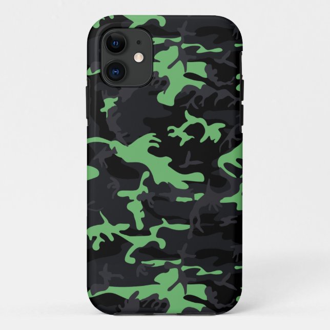 Coques Case-Mate iPhone Reflets Menthe Camo (Dos)