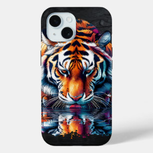 Coque Case-Mate iPhone Réflexion de l'eau potable tigre