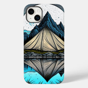 Coque Case-Mate iPhone Réflexion d'une tente sur le lac dans les montagne