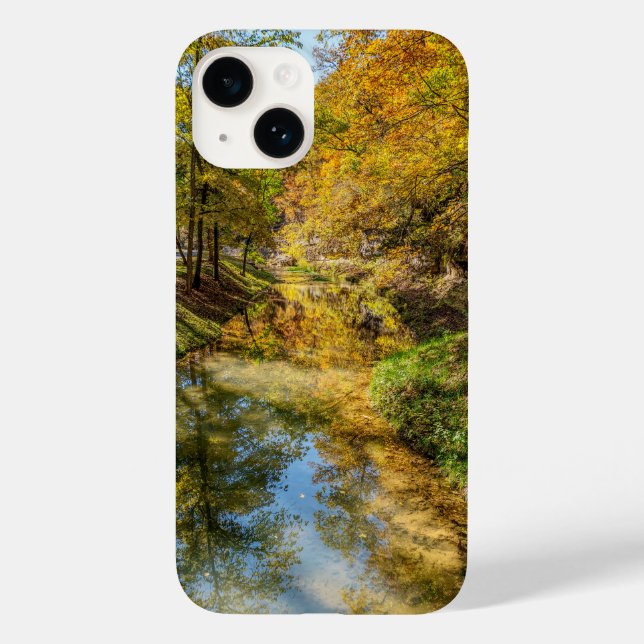 Coques Case-Mate iPhone Réflexions d'automne du ruisseau Verticale (Verso)