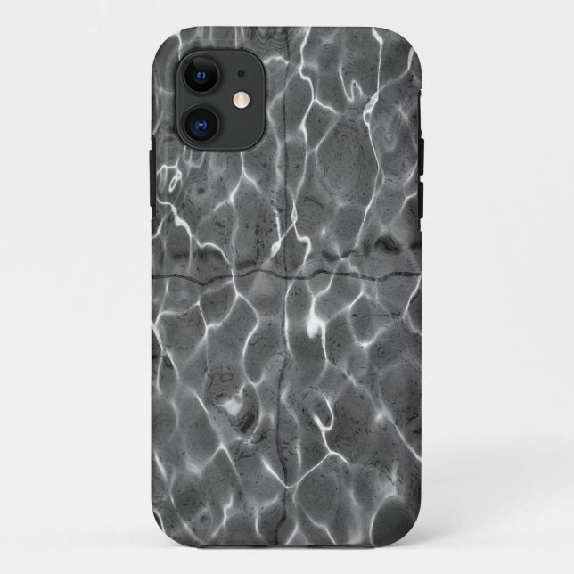 Coques Case-Mate iPhone Réflexions de la lumière sur l'eau : Noir et blanc (Dos)