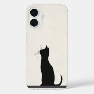 Coque Pour iPhone 16 Réflexions sur les chats solitaires