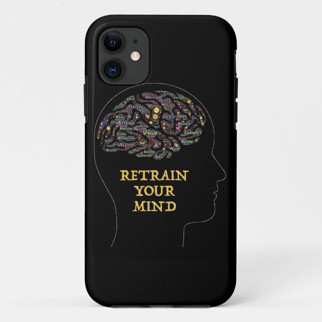 Coques Case-Mate iPhone Reformez votre esprit inspirant Word Art Design (Dos)