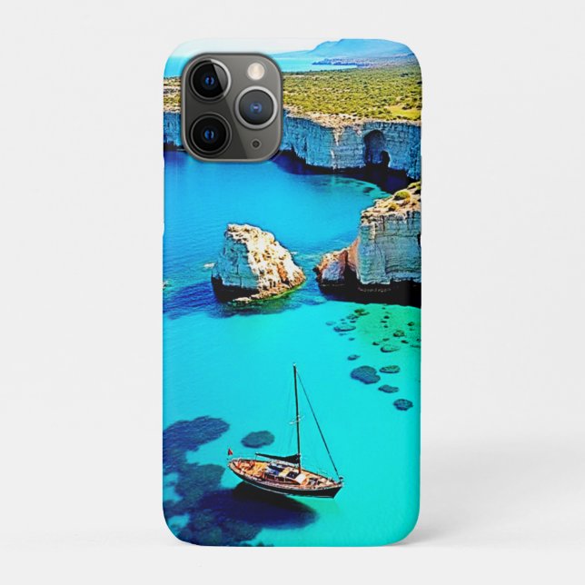Coques Case-Mate iPhone Refuge de falaise pour voilier Art (Dos)