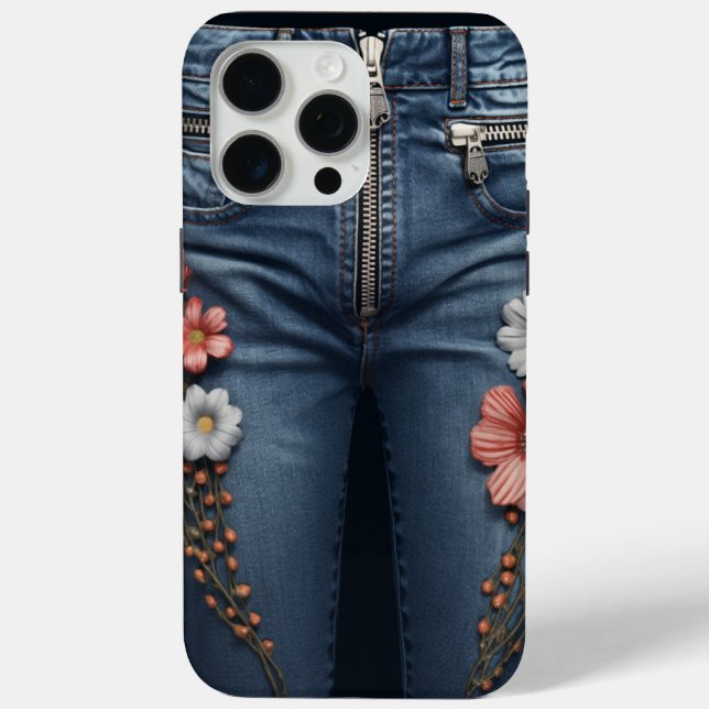 Coques Case-Mate iPhone Refus brodé Floral Look (Verso)