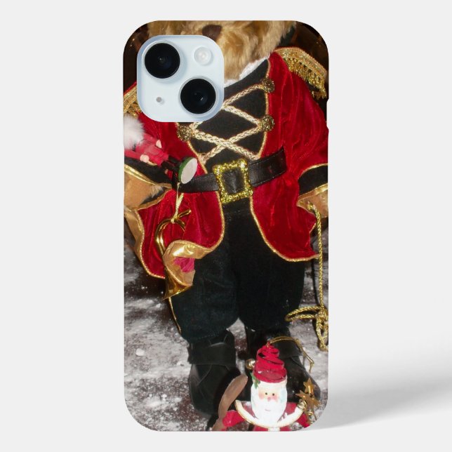 Coques Case-Mate iPhone Regal Christmas Teddy Bear Holiday Art Imprimer (Verso)