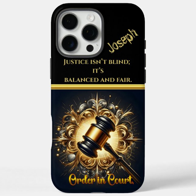 Coques Case-Mate iPhone Regal Gavel symbolise la justice (Verso)