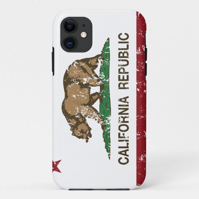 Coques Case-Mate iPhone Regard affligé par drapeau de République de la (Dos)
