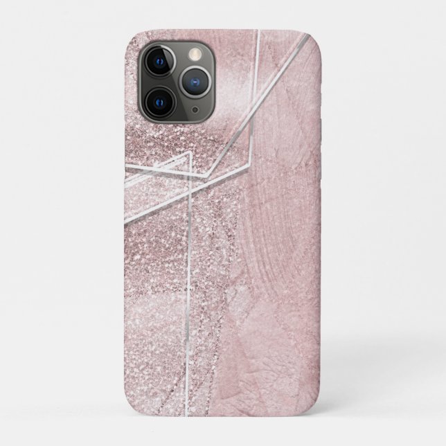 Coques Case-Mate iPhone Regard Cristal Faux Strass Rose Brillant  (Dos)