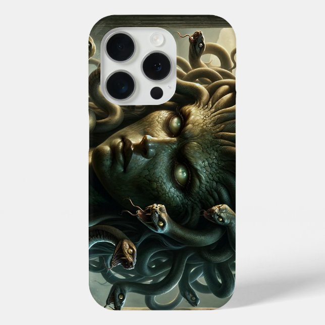 Coques Case-Mate iPhone Regard de Méduse Tête de Mort de Serpents (Verso)