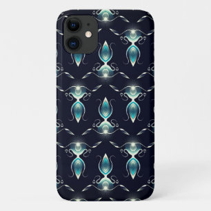 Case-Mate iPhone Case Regard élégant de pierres bleues avec lumière écla