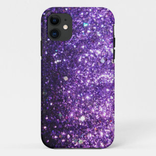 Coque Case-Mate Pour iPhone Regard pourpre de parties scintillantes