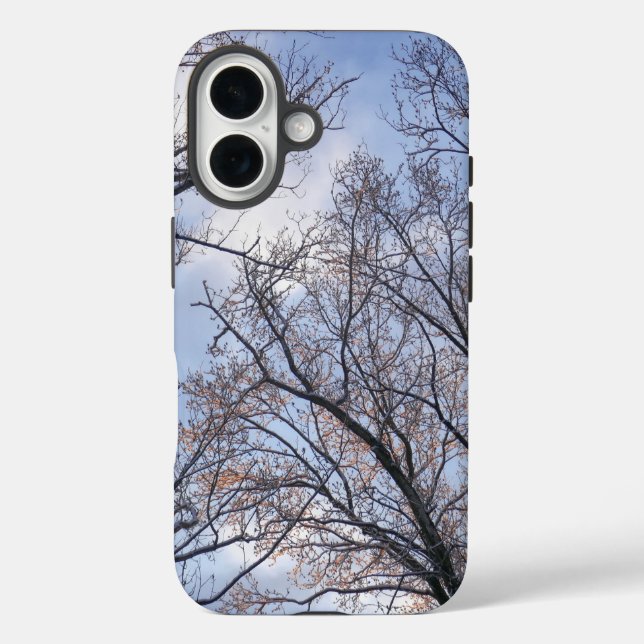 Coques Case-Mate iPhone Regardant les arbres d'un matin d'hiver (Verso)